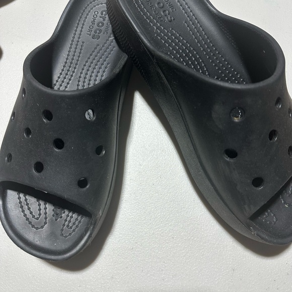 Black Crocs Slide Sandals - Picture 1 of 1